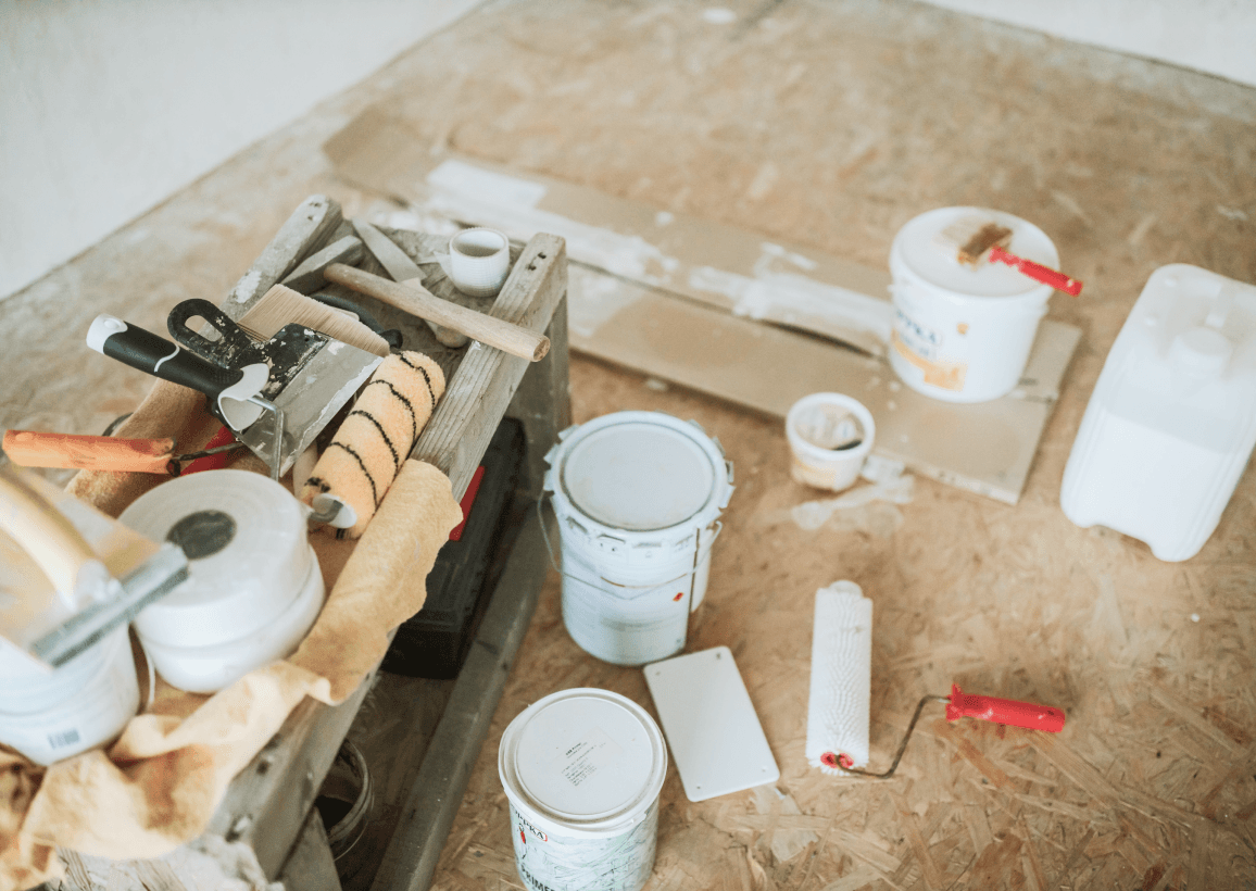 man installing insulation